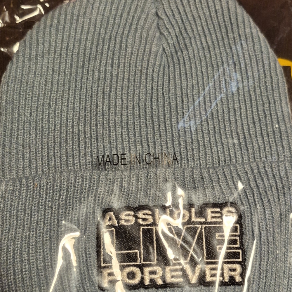 Blue Knit Beanie